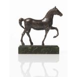 Small metal sculpture, "Cavallo", 20th Century.