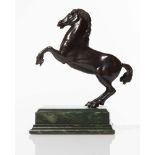 Bronze sculpture, "Cavallo rampante", 20th Century.