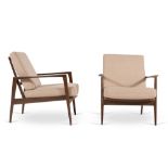 Wilhem Knoll, Pair of lounge chairs, Antimott model, Germany, 60s.