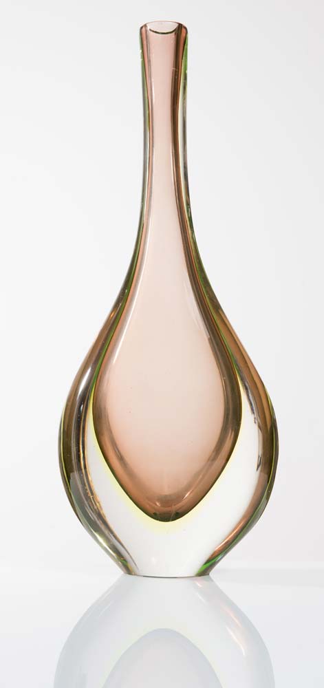 Flavio Poli, Murano glass vase, Production Seguso Vetri d'arte, Murano, 60s.