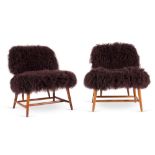 Alf Svensson, Pair of Teve armchairs, Sweden, Edition Studio Ljungs Industrier, 50s.