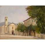 Giovanni Secchi (Bologna 1876 - 1950), "Firenze, Piazzetta S. Gervasio".