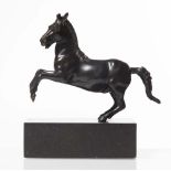 Bronze sculpture, "Cavallo Rampante", 20th Century.