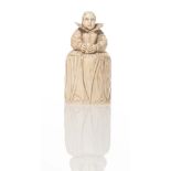 Ivory box in the form of a Noble Woman, Flanders, 17th Century.
