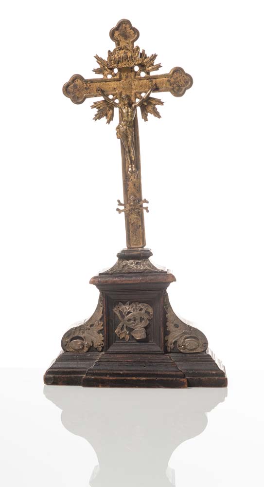 Bronze Crucifix, early 19th Century.