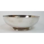 A sterling silver bowl by Tiffany & Co stamped on the base Tiffany & Co, makers sterling silver 24