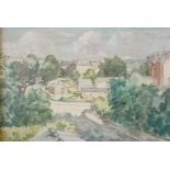 •GRAHAM MURRAY (Scottish 1907 - 1987) KINGSBOROUGH GARDENS, GLASGOW Oil on board, signed, 31 x