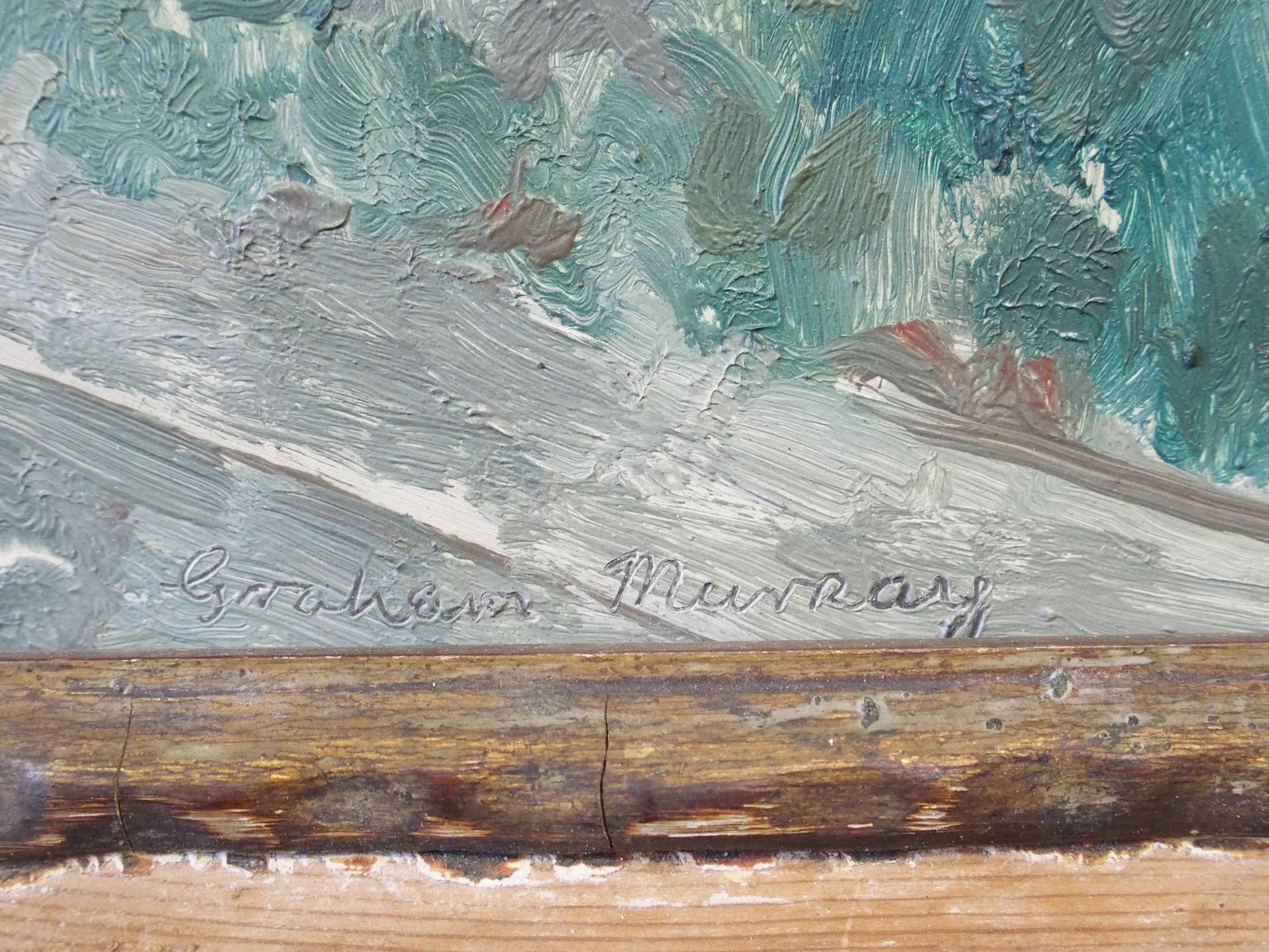 •GRAHAM MURRAY (Scottish 1907 - 1987) KINGSBOROUGH GARDENS, GLASGOW Oil on board, signed, 31 x - Bild 3 aus 5
