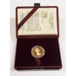 1981 Bahamas gold proof 500 dollars commemorating the Wedding of Charles and Diana, 25.9gms of .