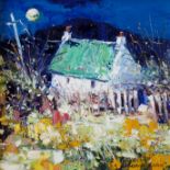 •JOHN LOWRIE MORRISON OBE (Scottish b. 1948) THE GLOAMING, OSKAMULL, ISLE OF MULL Oil on canvas,