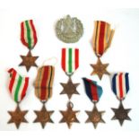 A WWI group of two to 660016 S. SJT. A Cameron R.A. with various WWII medals and stars, National