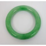 A Chinese hardstone bangle 8cm diameter