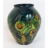 A Moorcroft Pottery Amazon Twilight pattern vase designed by Nicola Slaney, circa 1997, the ovoid-