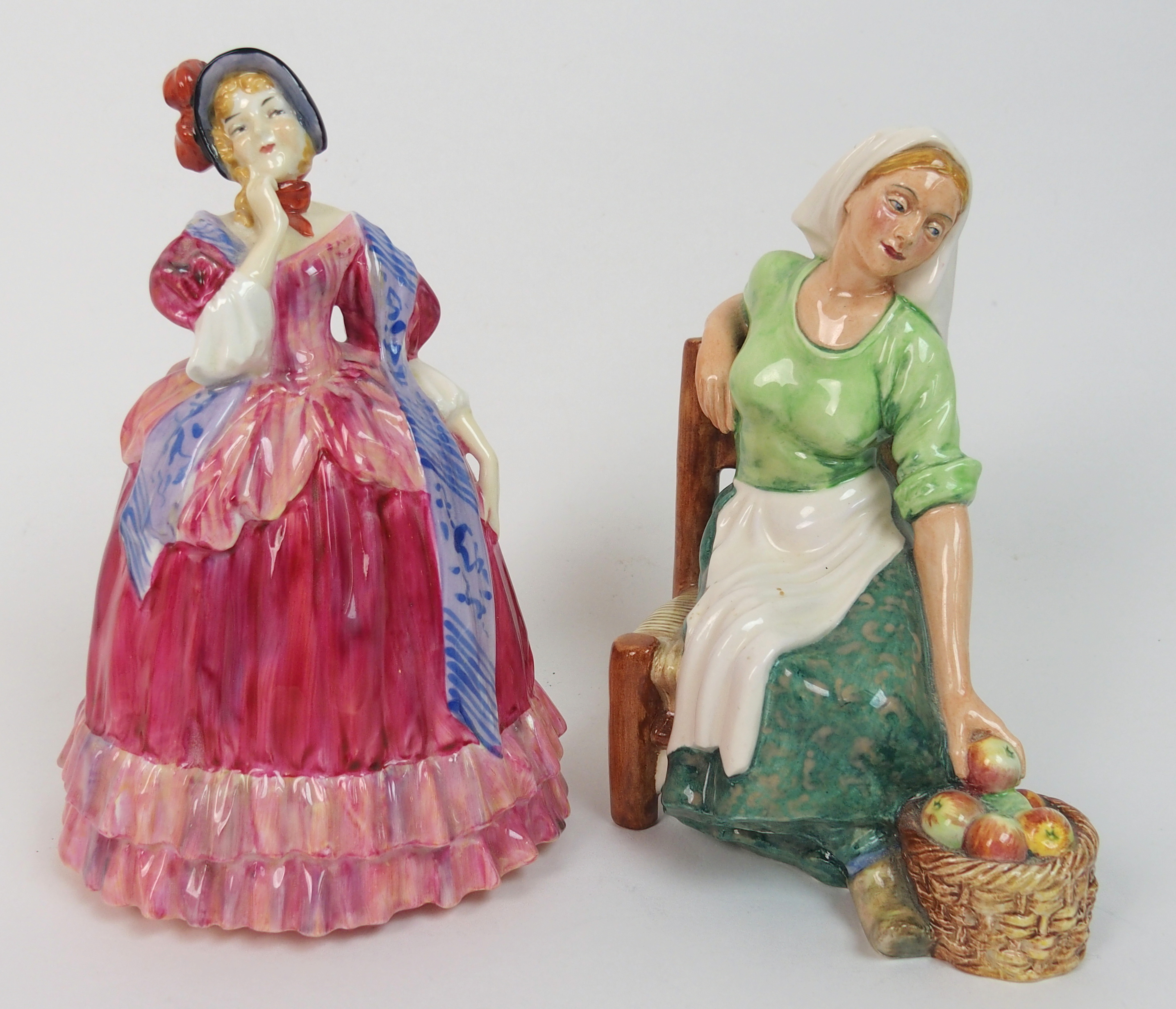 A Royal Doulton figurine 'Quality Street' HN1211 mistakenly marked by Doulton to the base as 'A