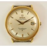 An 18ct gold Omega Constellation Automatic watch head circa 1963/4 with silver coloured dial gold