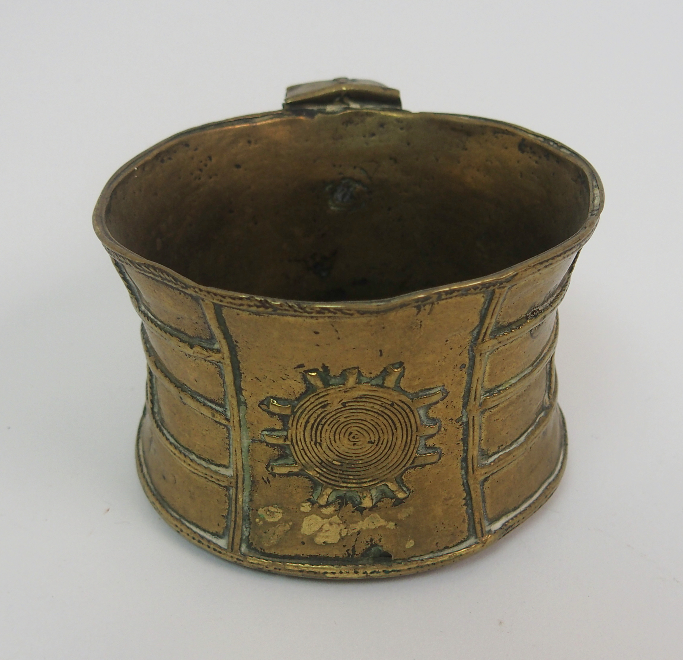 A Chinese tea block moulded with Austro-Hungarian emblem surrounded by Orientals, 21 x 16cm and an - Image 9 of 10