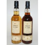 A bottle of Glenturret First Cask malt whisky 1976 bottle No.33, cask No.1090, 46% vol, 70cl and a