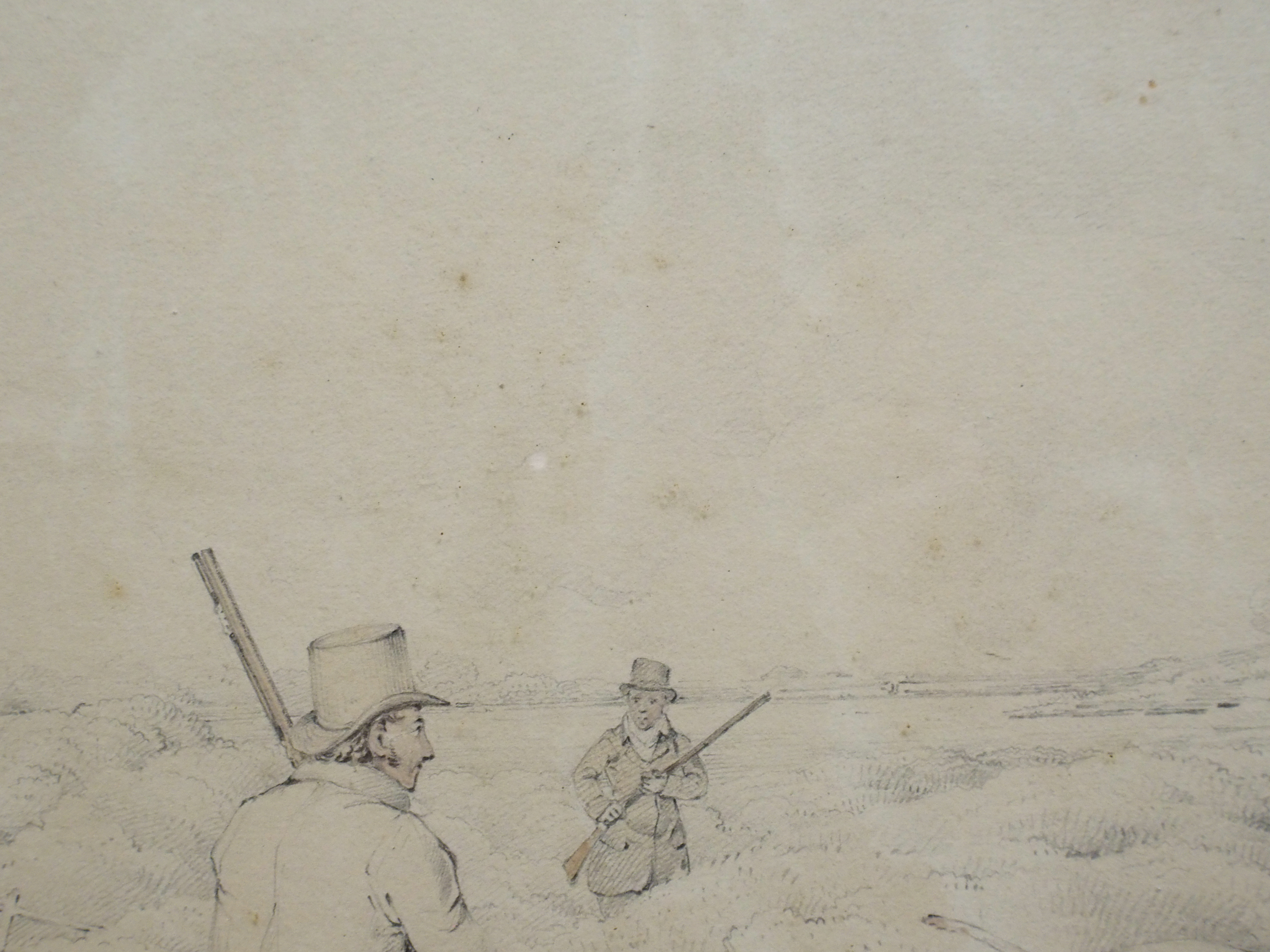 HENRY ALKEN (British 1785 - 1851) FLUSHING THE GAME ; AT THE READY Pencil and watercolour, signed, - Image 10 of 10