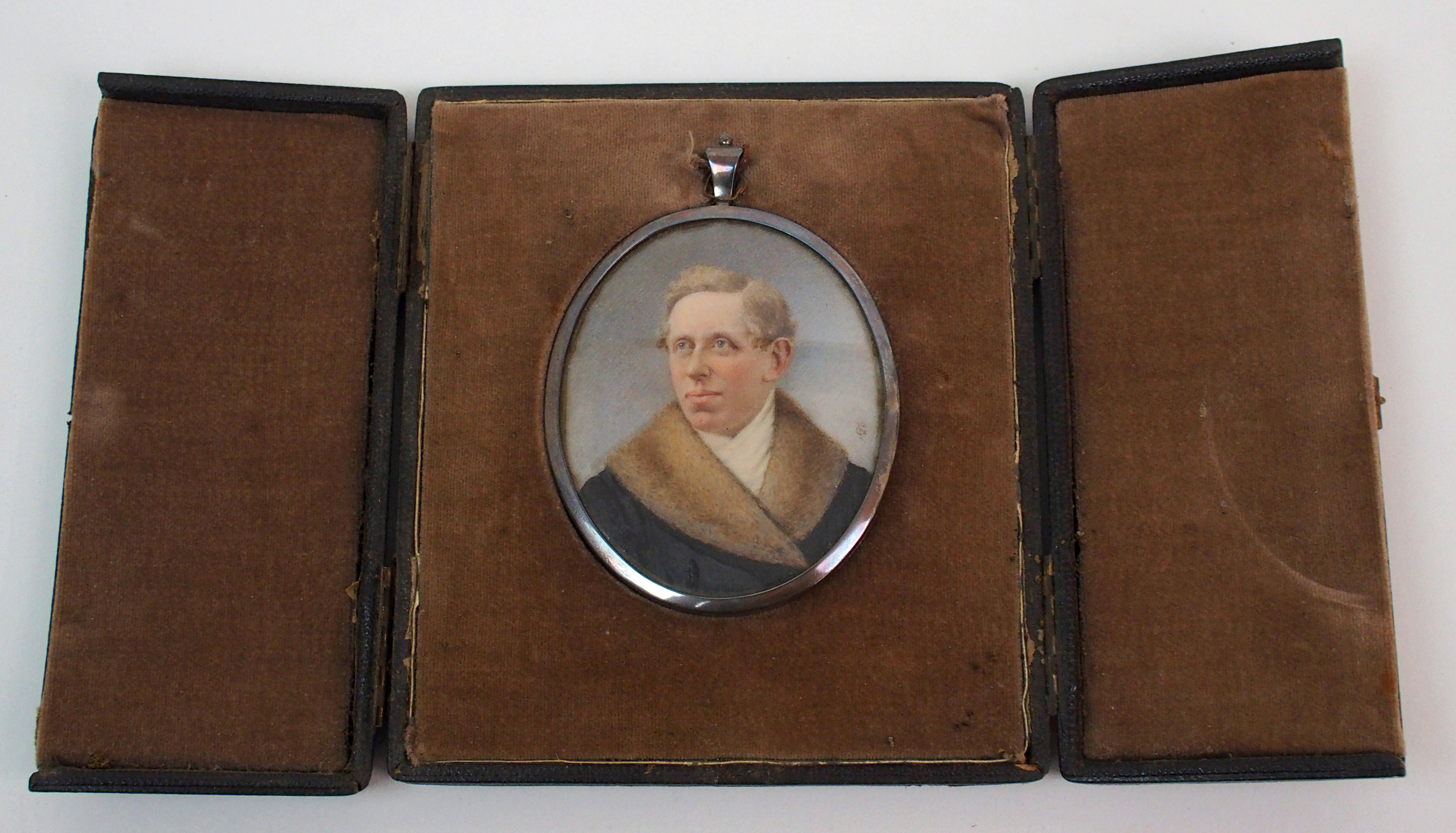 A pair of early 19th Century portrait miniatures of Thomas Tobin and Esther Watson, dated 1806 oil - Image 10 of 10