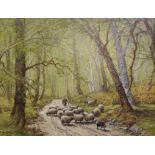 TOM CAMPBELL (Scottish 1865 - 1943) NEAR ABERFELDY Oil on canvas, signed, 72 x 91cm (28 1/4 x 36")