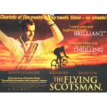 A limited edition The Flying Scotsman movie poster No.1 of 100 autographed by Graeme Obree, 75 x