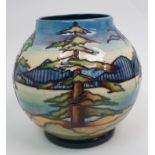 A Moorcroft Algonquin Park pattern vase designed by Sian Leeper, based on the work of the Group of