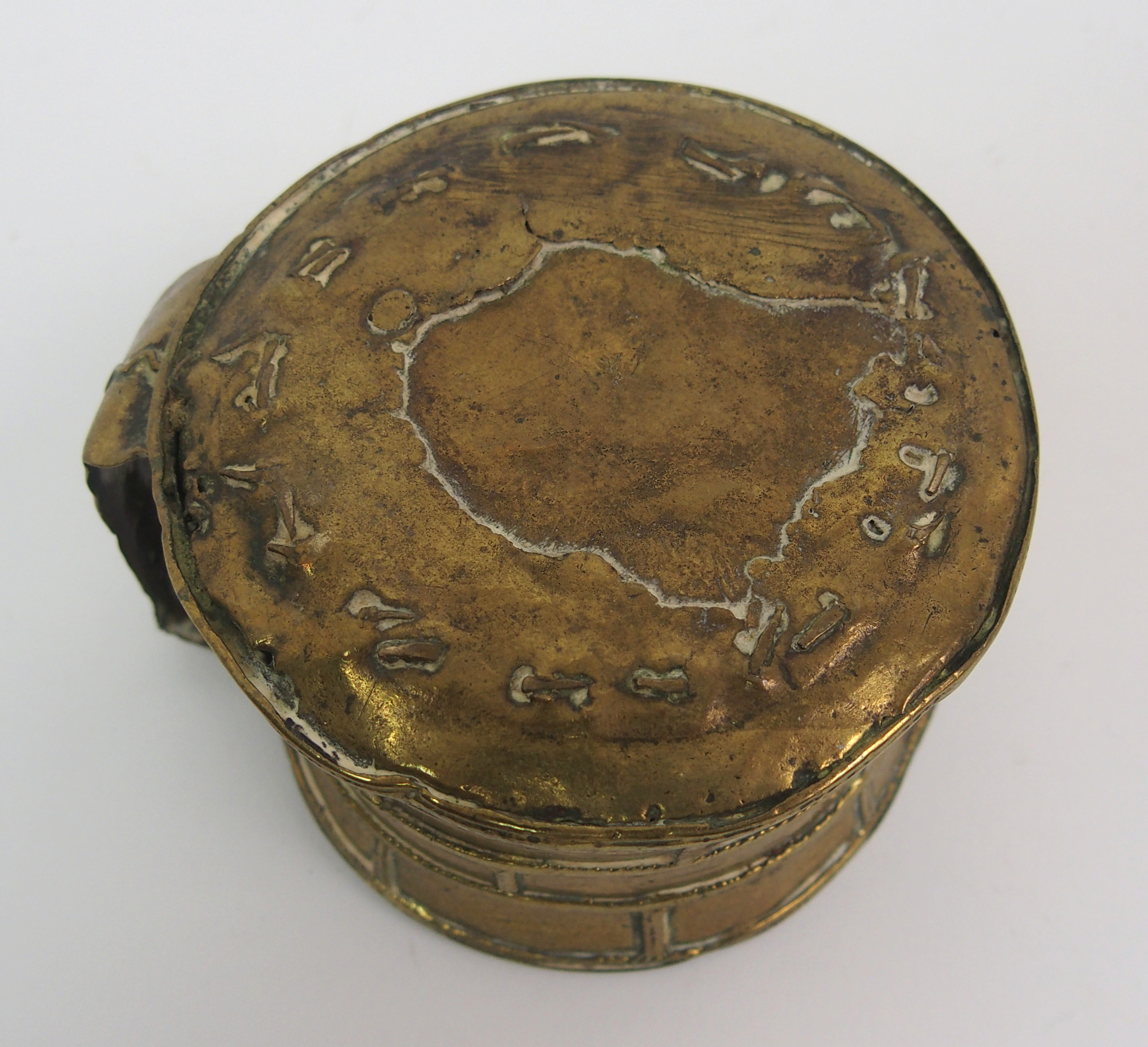 A Chinese tea block moulded with Austro-Hungarian emblem surrounded by Orientals, 21 x 16cm and an - Image 10 of 10