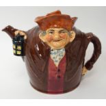 A Royal Doulton Old Charley teapot 18cm high