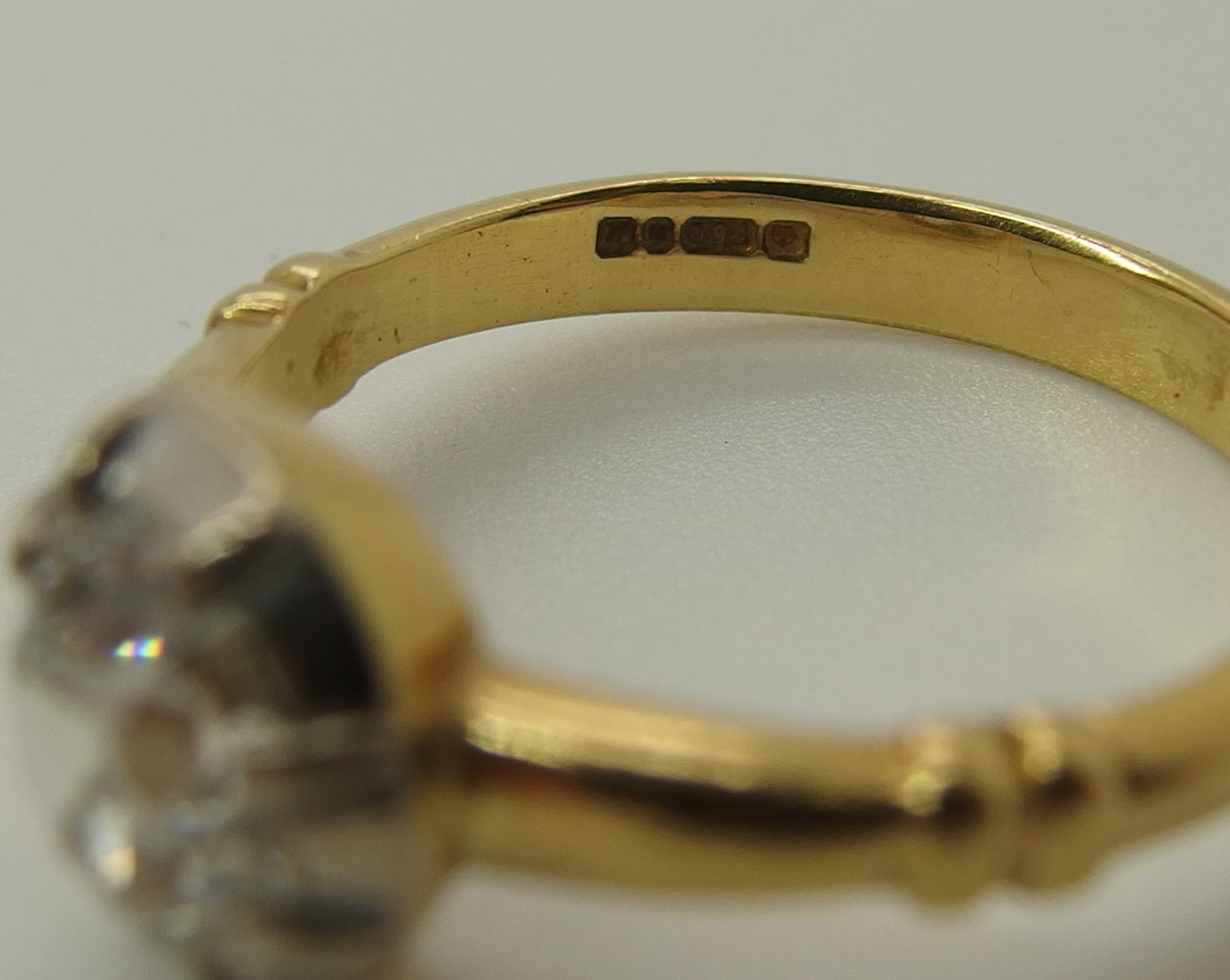 An 18ct gold ring set with an old cut diamond the old cut diamond is estimated approx 1ct, set in - Image 7 of 9