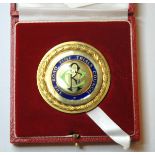 A silver-gilt and enamel The Road Time Trials Council gold medal the reverse inscribed Men's 50