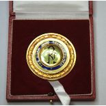 A silver-gilt and enamel The Road Time Trials Council gold medal the obverse inscribed The Road Time