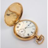 An Elgin yellow-metal cased pocket watch