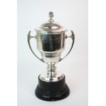 A silver Lord Lonsdale Boxing Trophy by Mappin & Webb, Sheffield 1951 the lid inscribed Lord