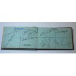 An album of football autographs relating to Rangers, Celtic, Spurs, Leeds, Basle including members