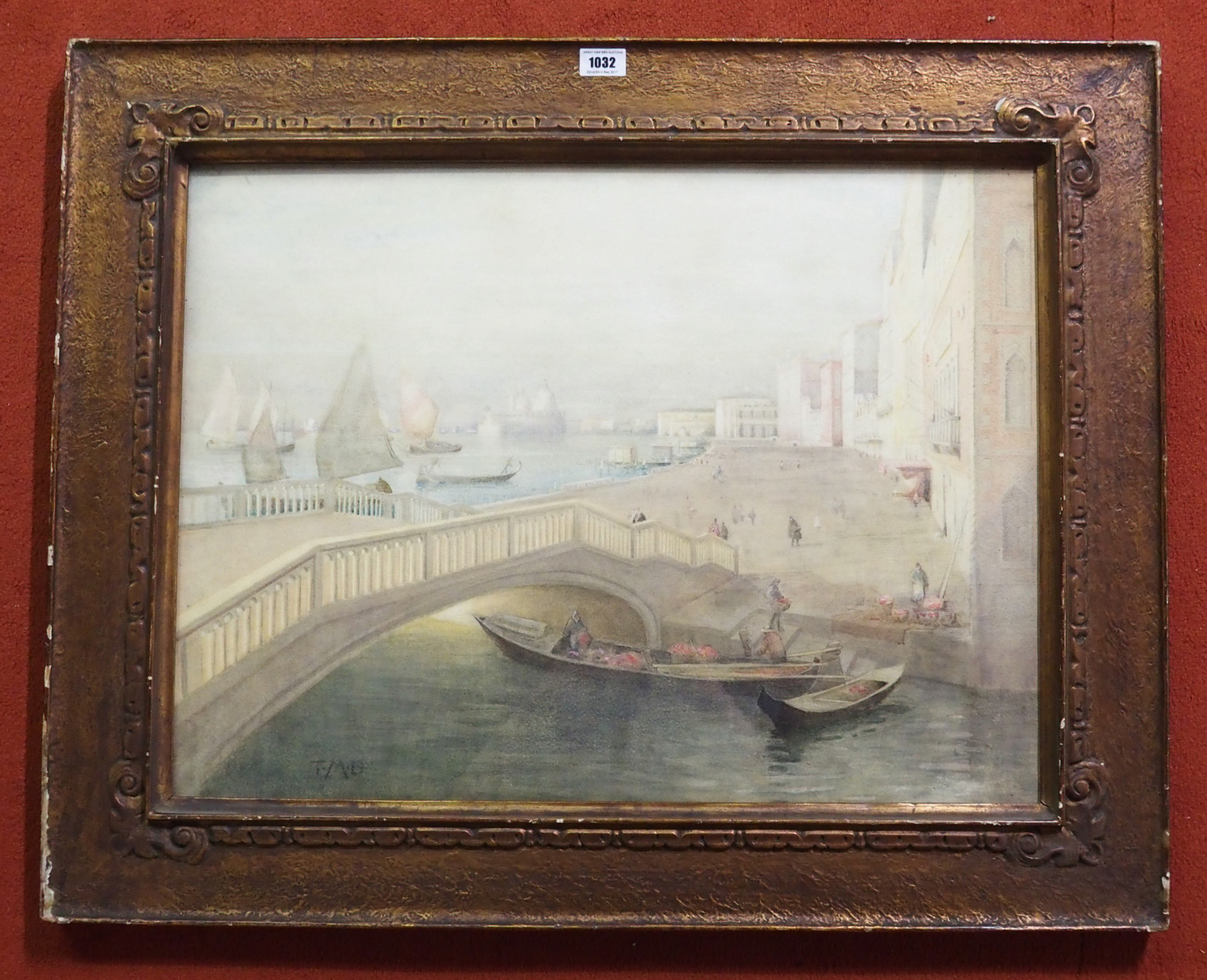 THOMAS MILLIE DOW (Scottish 1848 - 1919) VENICE Watercolour, signed with monogram, 47.5 x 63.5cm (18 - Image 2 of 6