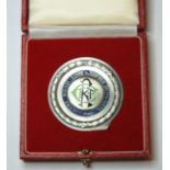 A white-metal and enamel medal, the obverse inscribed The Road Time Trials Council the reverse
