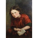 GEORGE PAUL CHALMERS RSA, RSW (Scottish 1833 - 1878) THE LITTLE STUDENT Oil on canvas, signed with
