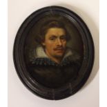 FLEMISH SCHOOL (17th Century) PORTRAIT MINIATURE OF A GENTLEMAN Oil on copper, 10 x 8cm (3 7/8 x 3