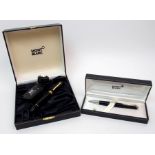 A Montblanc Meisterstuck 149 fountain pen, with 18K gold nib 4180, in Montblanc case (no papers) a