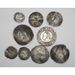 Mary 1553 - 1554 Silver groat, London, rippled, fair Elizabeth I 1558 - 1603 - 1567 silver sixpence,