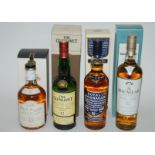 A bottle of Royal Lochnagar 12 year old malt whisky, 40% vol, 70cl Antiquary 12 year old, Macallan