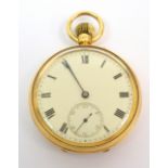 The following lot relates to Manchester City manager James Ernest Mangnall An 18ct gold cased pocket