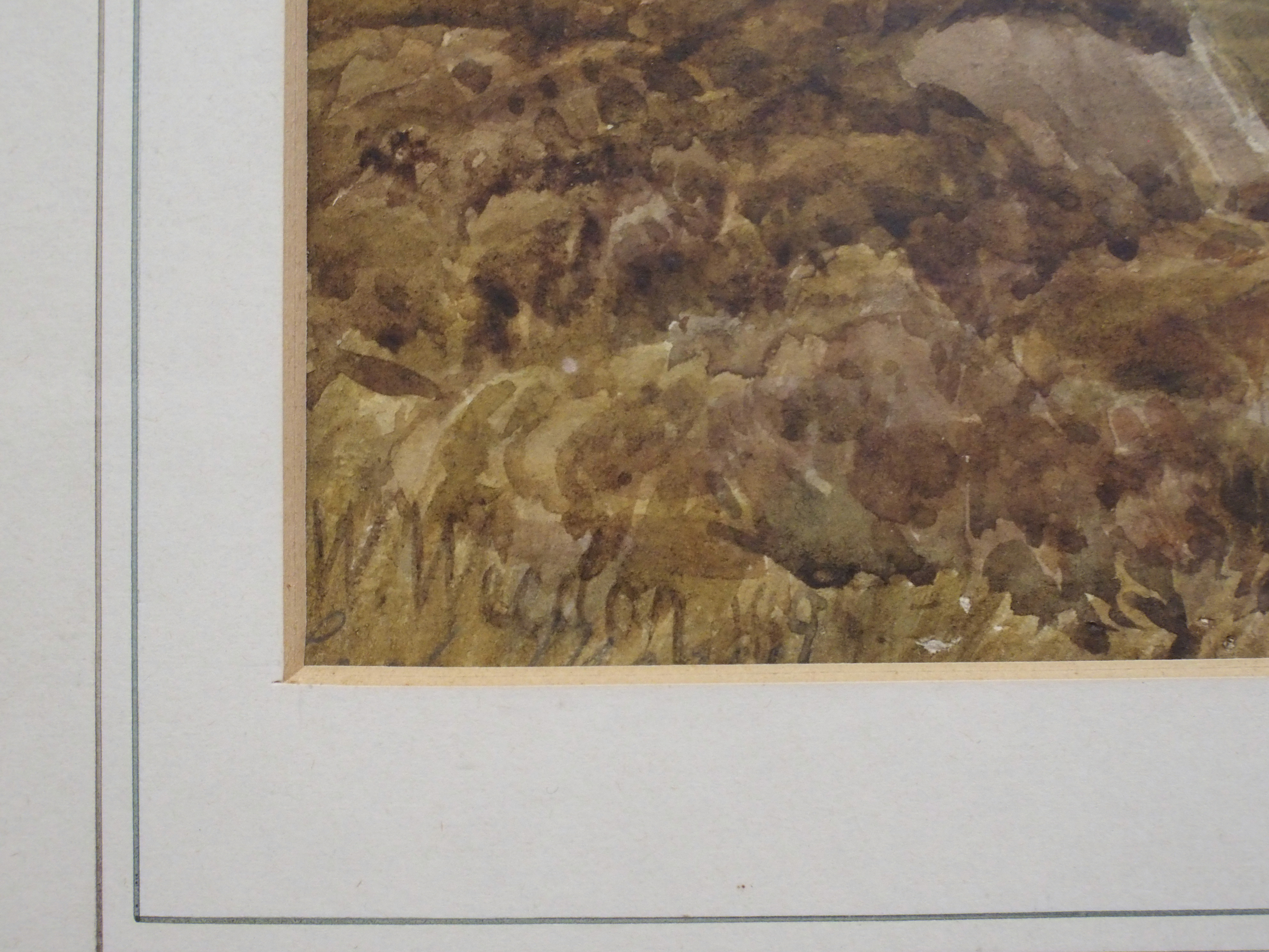 AUGUSTUS WALFORD WEEDON RI, RBA (British 1838 - 1908) HIGHLAND CATTLE BEFORE A LOCH Watercolour, - Image 4 of 5