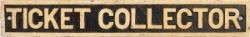 GWR post grouping cast iron doorplate TICKET COLLECTOR, face restored. Measures 23.5in x 3.5in.