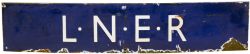 LNER enamel Double Royal poster board heading