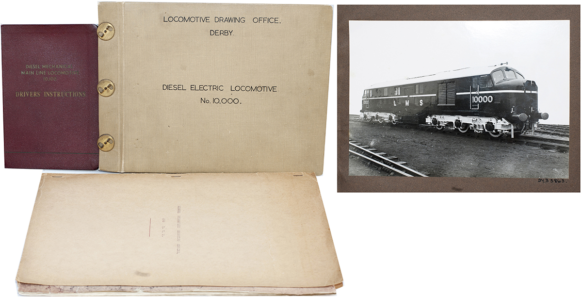 LMS official photos of Diesel Electric No10000, 30 in total, showing building of the loco at