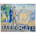 Poster LNER HARROGATE THE BRITISH SPA by Austin Cooper. Quad Royal 40in x 50in, professionally