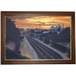 Original Oil Painting on canvas by S Anderson G.R.A. THE LAST OF THE DAY (location - Mistley, Essex,