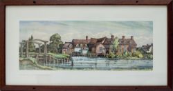 Carriage Print FLATFORD MILL, NEAR MANNINGTREE, SUFFOLK by Kenneth Steel R.B.A., S.G.A., from the