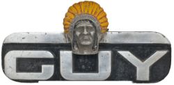 GUY Bus cast aluminium Radiator Makers Plate measuring 13in x 6in. In totally original condition